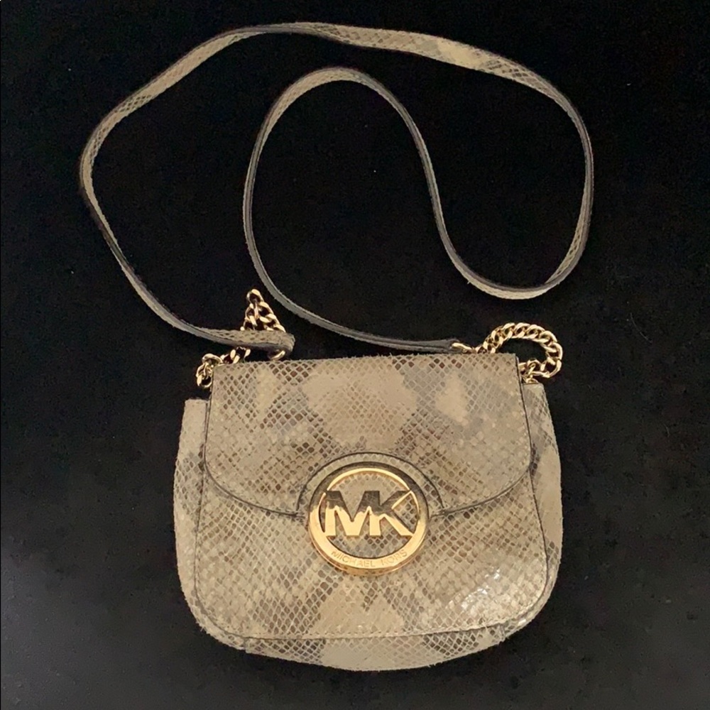 Michael Kors Small Snakeskin Crossbody Bag